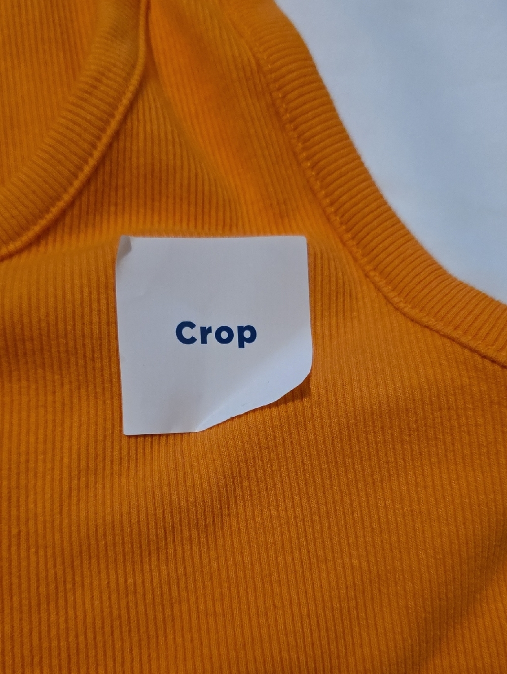 ❣️5 For $20❣️ Old Navy Orange Ribbed Crop Tank Top - Picture 4 of 6